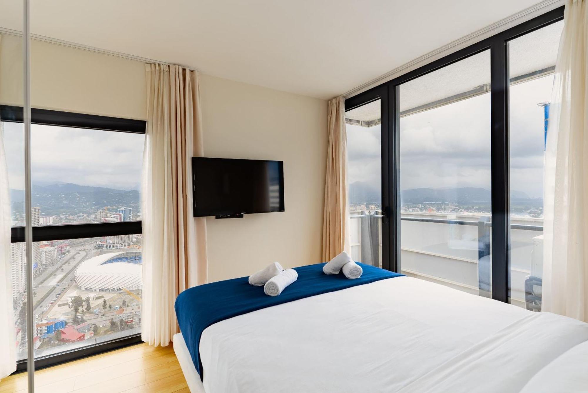 Orbi Twin Towers Aparthotel With Sea View Μπατούμι Εξωτερικό φωτογραφία